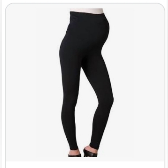 David Lener Maternity Leggings Size Small Color Black - Picture 2 of 12